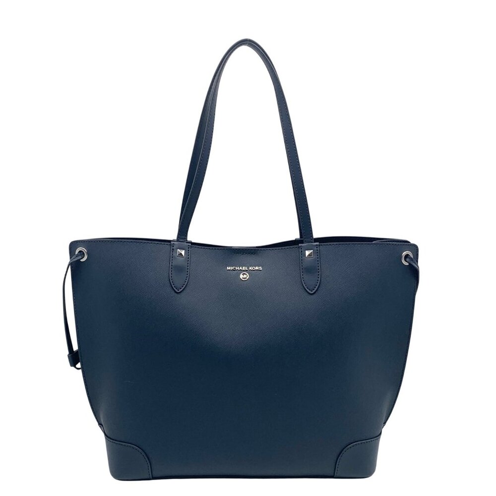 Michael Kors Navy Blue Saffiano Leather Edith Large Tote Bag